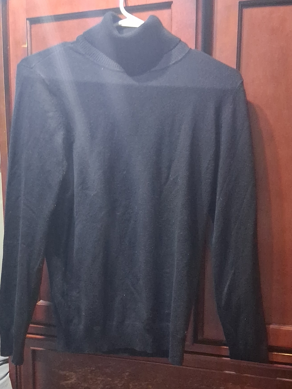 Men's Black Turtleneck Sweater